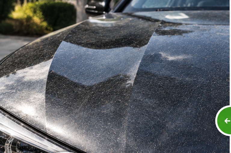 Peinture automobile terne et micro-rayée avant traitement céramique